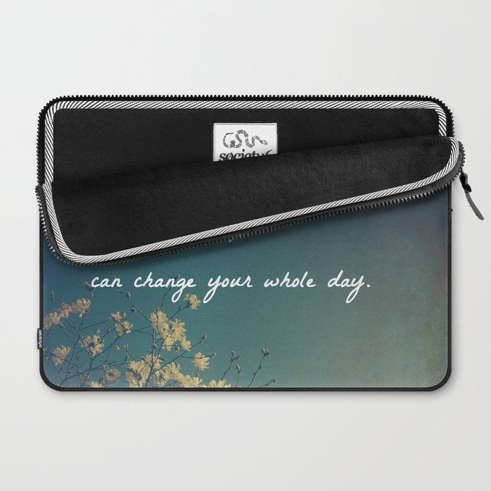 One Small Positive Thought in the Morning Laptop Sleeve Gallery Image 2