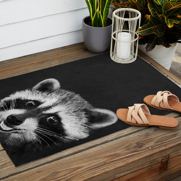 Raccoon Outdoor Rug Gallery Image 2
