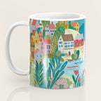 Coastal village sailing landscape Coffee Mug Gallery Image 3