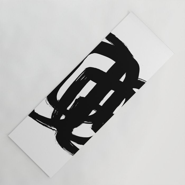 A Heavy Thought White Background Yoga Mat Gallery Image 1