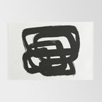 A Heavy Thought White Background Rug Gallery Image 2