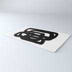 A Heavy Thought White Background Rug Gallery Image 3