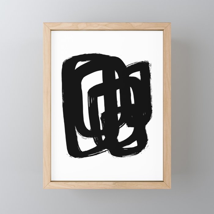 A Heavy Thought White Background Mini Art Print Gallery Image 1