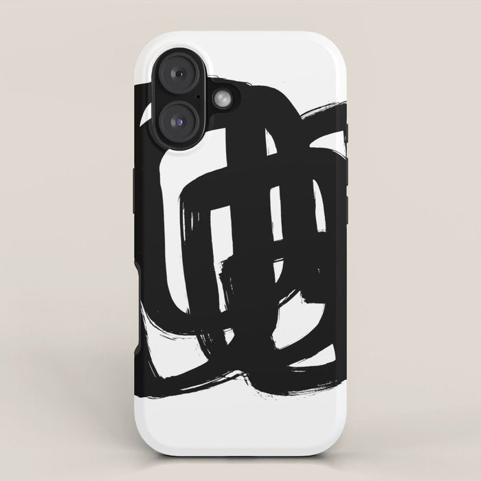 A Heavy Thought White Background iPhone Case Gallery Image 1