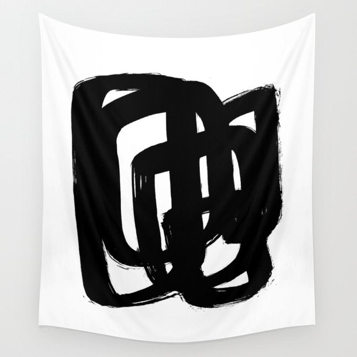 A Heavy Thought White Background Wall Tapestry Gallery Image 1