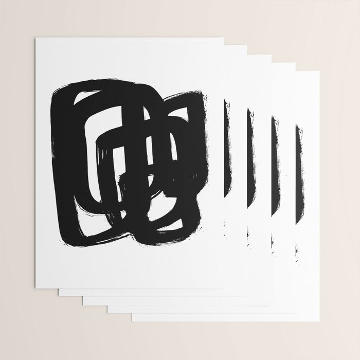 A Heavy Thought White Background Wrapping Paper Gallery Image 3