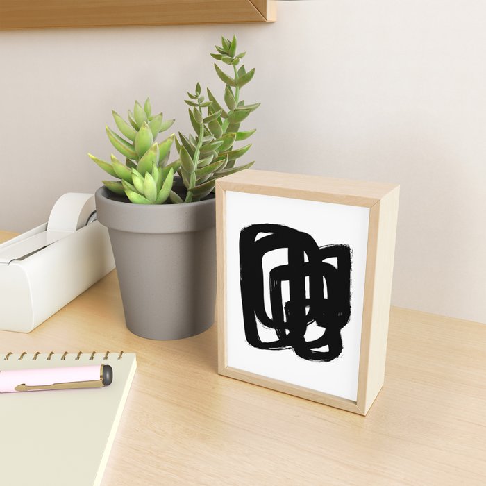 A Heavy Thought White Background Mini Art Print Gallery Image 2