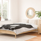 A Heavy Thought White Background Duvet Cover Gallery Image 2