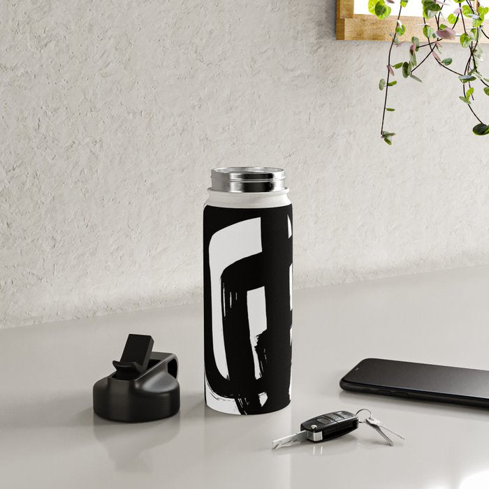 A Heavy Thought White Background Water Bottle Gallery Image 4