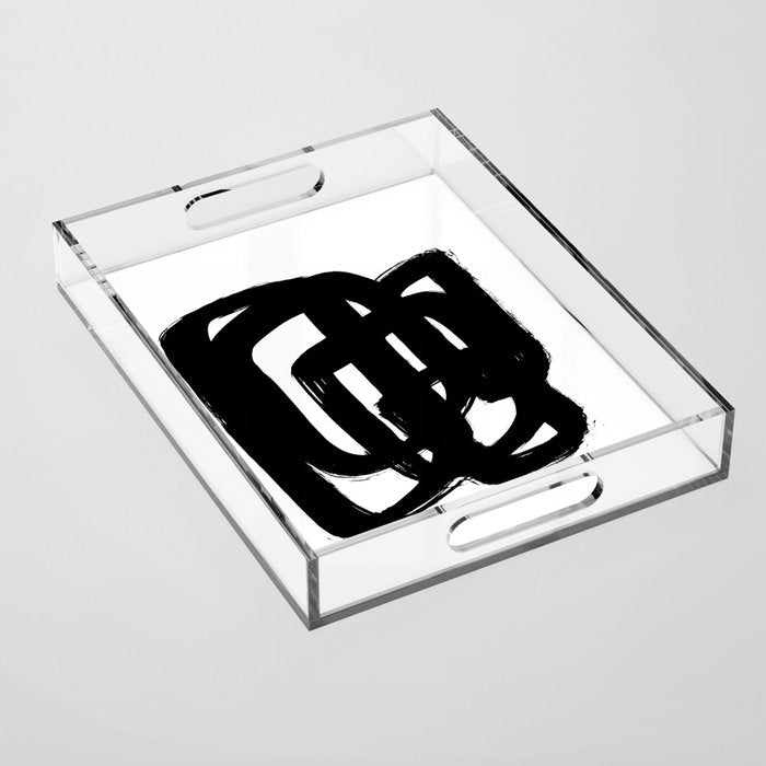 A Heavy Thought White Background Acrylic Tray Gallery Image 1