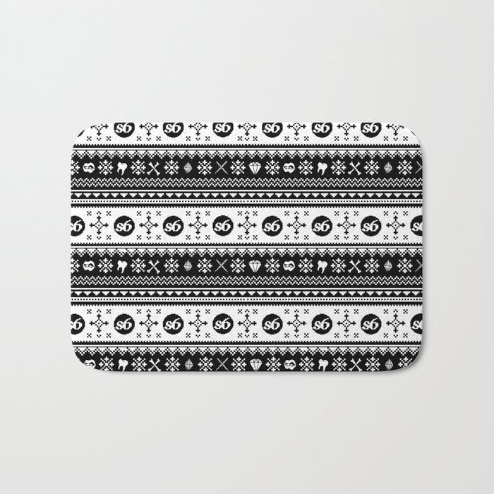 Ugly Sweater Society6 Bath Mat Gallery Image 1