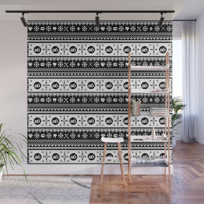 Ugly Sweater Society6 Wall Mural Gallery Image 1