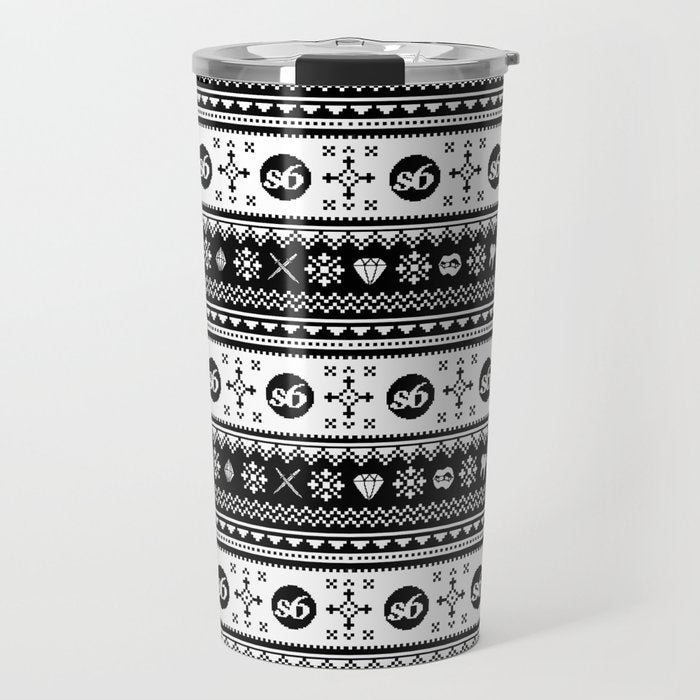 Ugly Sweater Society6 Travel Mug Gallery Image 1