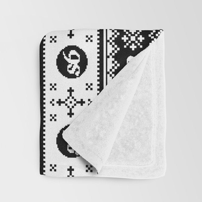 Ugly Sweater Society6 Throw Blanket Gallery Image 3