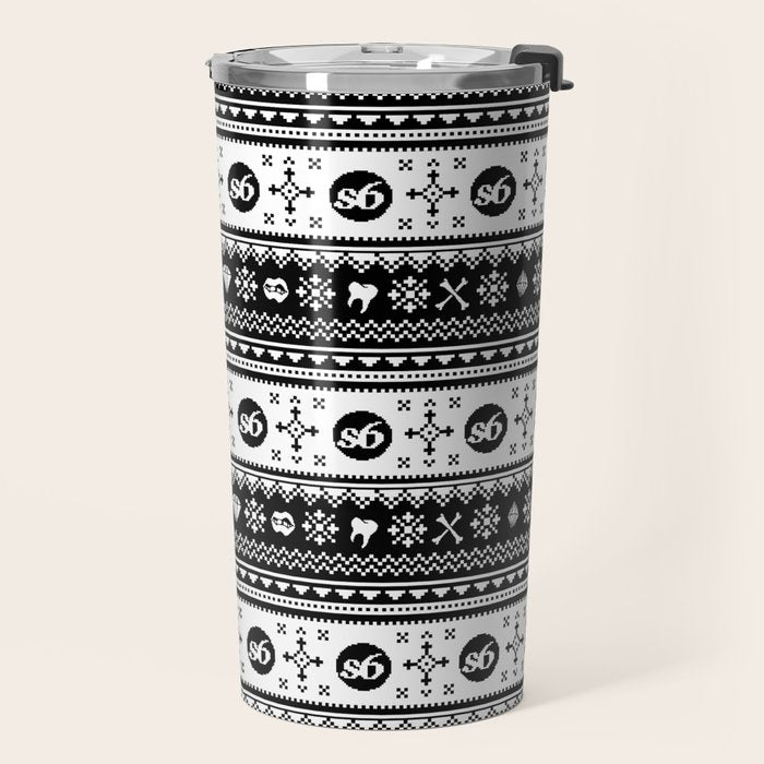 Ugly Sweater Society6 Travel Mug Gallery Image 2