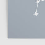 Libra Zodiac Star Constellation Line Art Blue Grey Poster Gallery Image 3
