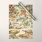 Reptiles II by Adolphe Millot // XL 19th Century Snakes Lizards Alligators Science Textbook Artwork Wrapping Paper Gallery Image 1