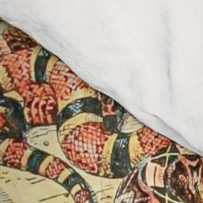 Reptiles II by Adolphe Millot // XL 19th Century Snakes Lizards Alligators Science Textbook Artwork Comforter Gallery Image 4