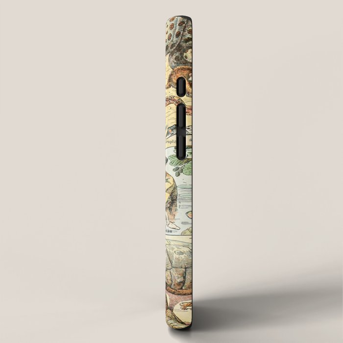 Reptiles II by Adolphe Millot // XL 19th Century Snakes Lizards Alligators Science Textbook Artwork iPhone Case Gallery Image 2