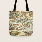 Reptiles II by Adolphe Millot // XL 19th Century Snakes Lizards Alligators Science Textbook Artwork Tote Bag Gallery Image 1