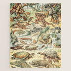 Reptiles II by Adolphe Millot // XL 19th Century Snakes Lizards Alligators Science Textbook Artwork Jigsaw Puzzle Gallery Image 1