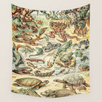 Reptiles II by Adolphe Millot // XL 19th Century Snakes Lizards Alligators Science Textbook Artwork Wall Tapestry Gallery Image 4