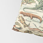 Reptiles II by Adolphe Millot // XL 19th Century Snakes Lizards Alligators Science Textbook Artwork Pillow Sham Gallery Image 4