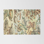 Reptiles II by Adolphe Millot // XL 19th Century Snakes Lizards Alligators Science Textbook Artwork Rug Gallery Image 2