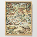 Reptiles II by Adolphe Millot // XL 19th Century Snakes Lizards Alligators Science Textbook Artwork Serving Tray Gallery Image 1