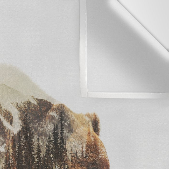 Arctic Grizzly Bear Wall Tapestry Gallery Image 3