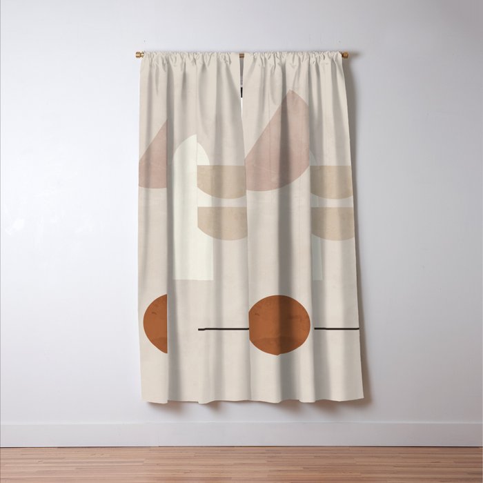 Abstract Minimal Shapes 21 Window Curtain Gallery Image 3