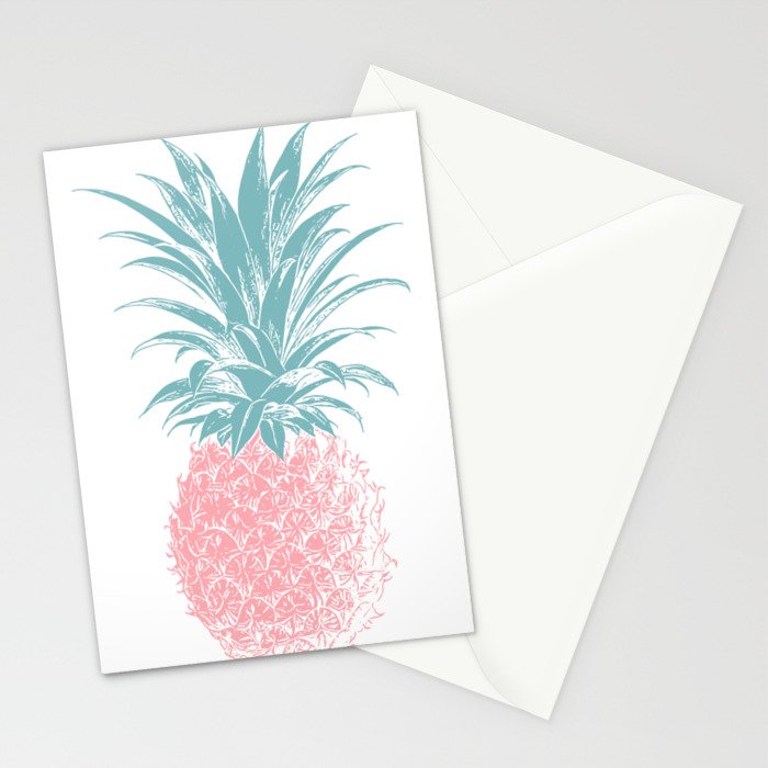Simple Modern Boho Pineapple Drawing Stationery Card Gallery Image 2
