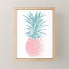 Simple Modern Boho Pineapple Drawing Mini Art Print Gallery Image 1