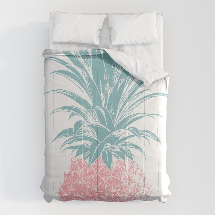 Simple Modern Boho Pineapple Drawing Comforter Gallery Image 6