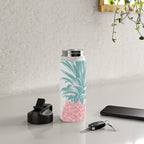 Simple Modern Boho Pineapple Drawing Water Bottle Gallery Image 5