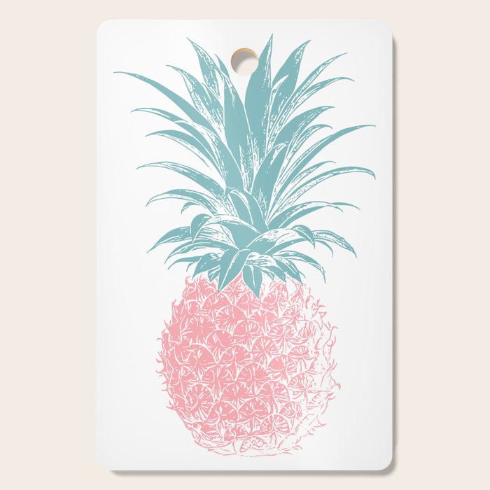 Simple Modern Boho Pineapple Drawing Cutting Board Gallery Image 1
