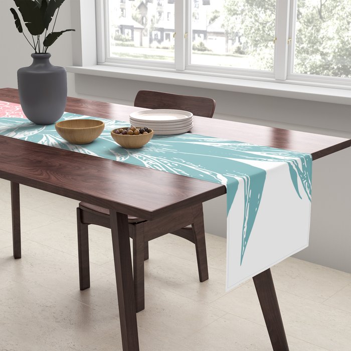 Simple Modern Boho Pineapple Drawing Table Runner Gallery Image 2