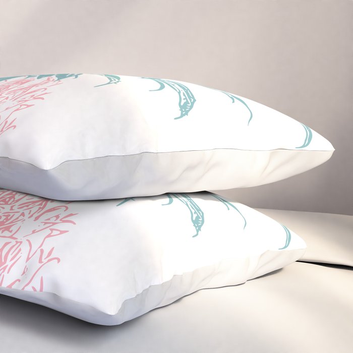Simple Modern Boho Pineapple Drawing Pillow Sham Gallery Image 3