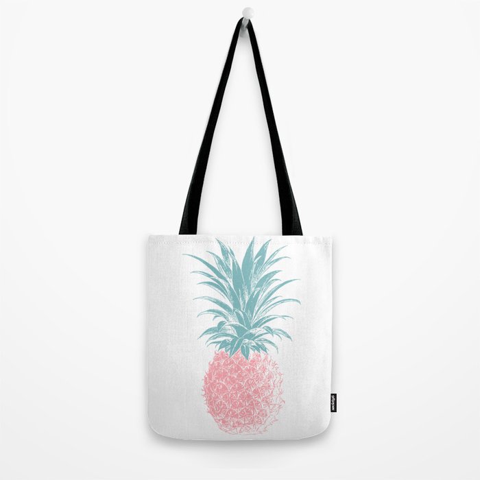 Simple Modern Boho Pineapple Drawing Tote Bag Gallery Image 2