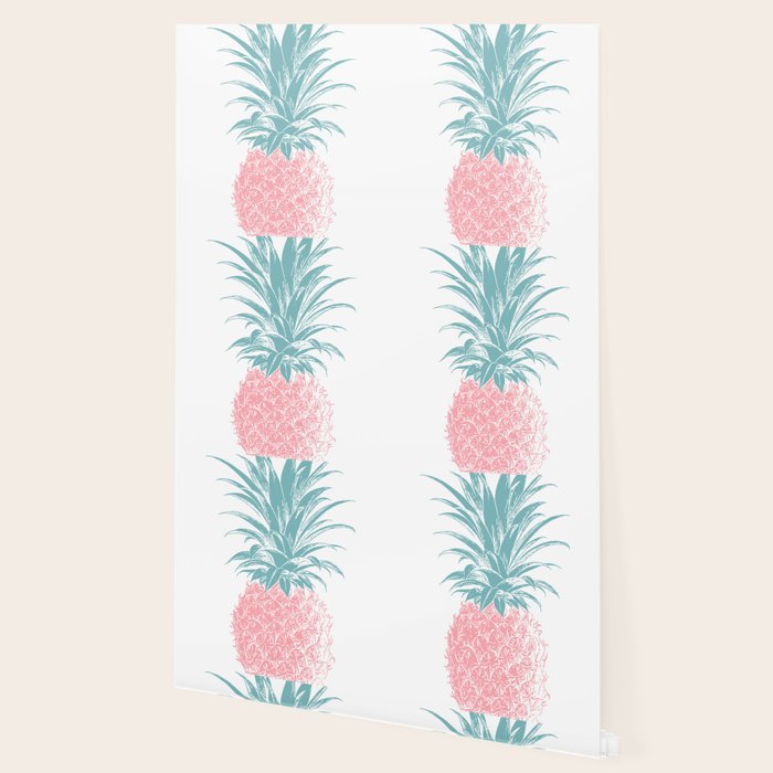 Simple Modern Boho Pineapple Drawing Wallpaper Gallery Image 2