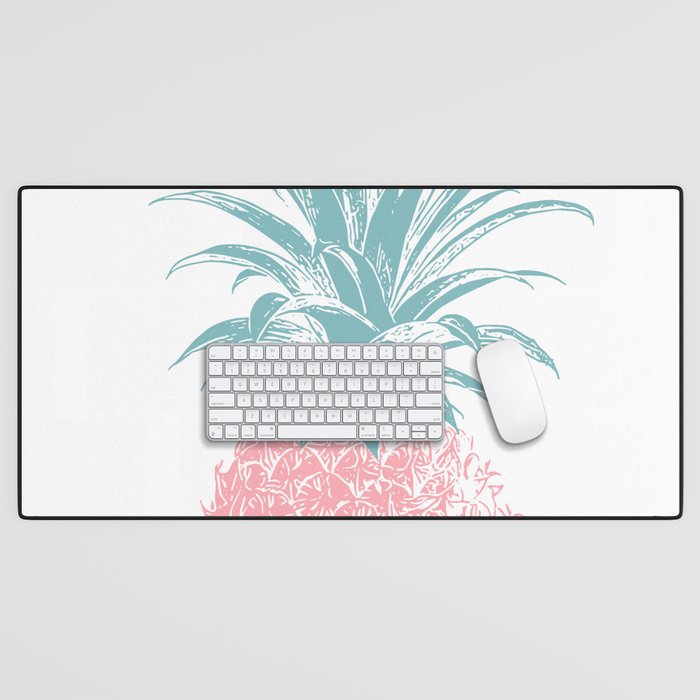 Simple Modern Boho Pineapple Drawing Desk Mat Gallery Image 1