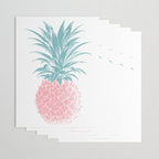 Simple Modern Boho Pineapple Drawing Wrapping Paper Gallery Image 3