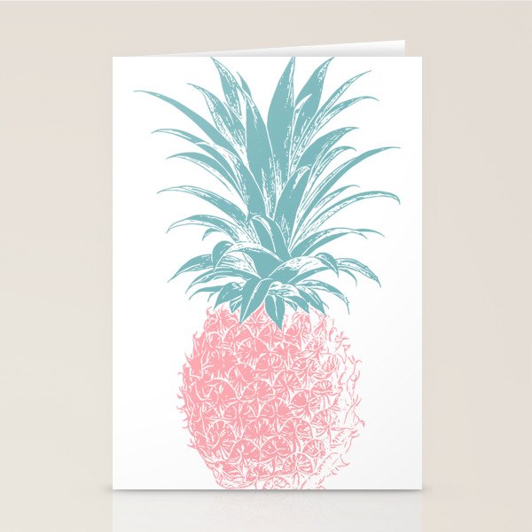 Simple Modern Boho Pineapple Drawing Stationery Card Gallery Image 2