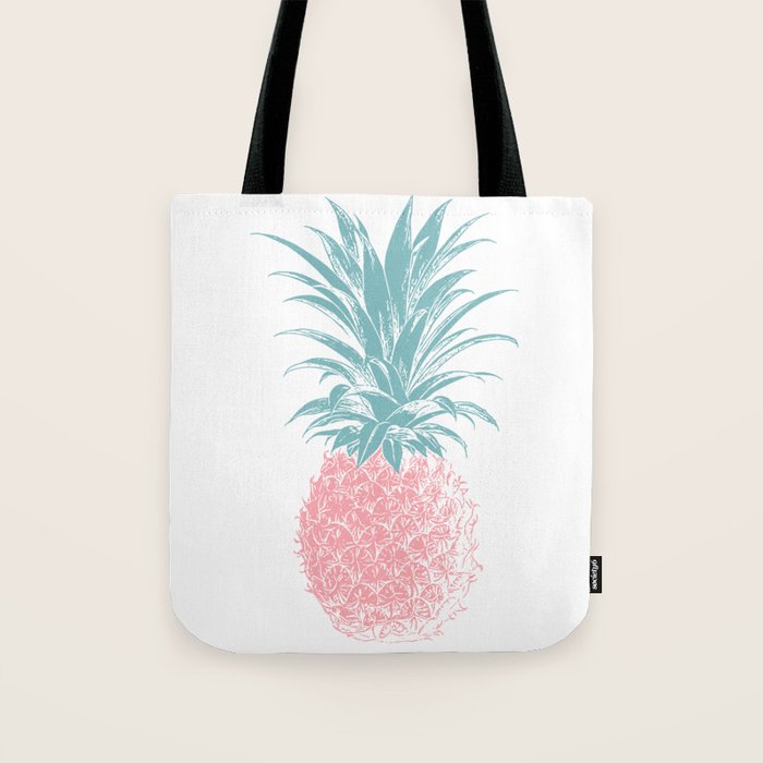 Simple Modern Boho Pineapple Drawing Tote Bag Gallery Image 1