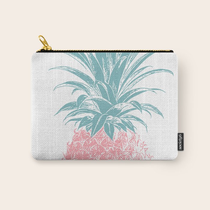 Simple Modern Boho Pineapple Drawing Carry All Pouch Gallery Image 1