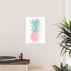 Simple Modern Boho Pineapple Drawing Poster Gallery Image 2