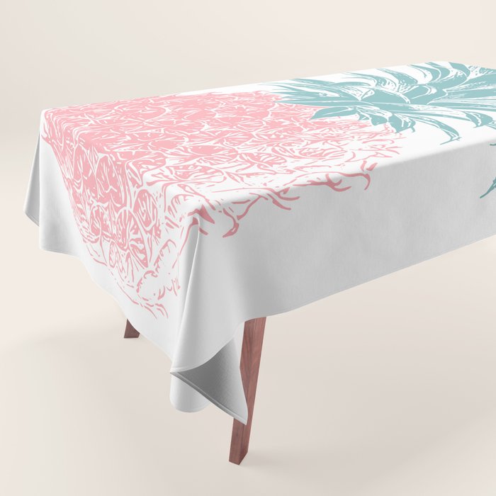Simple Modern Boho Pineapple Drawing Tablecloth Gallery Image 1