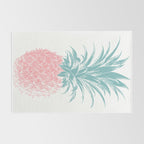 Simple Modern Boho Pineapple Drawing Rug Gallery Image 2