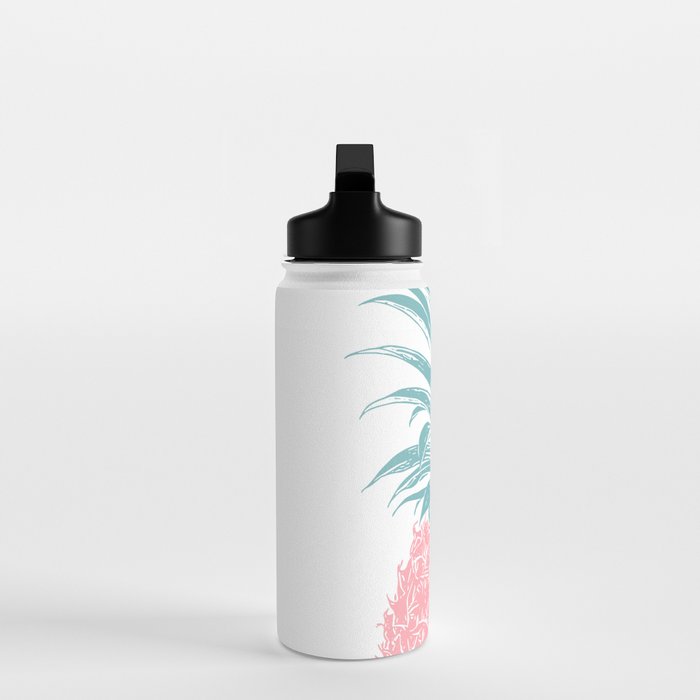 Simple Modern Boho Pineapple Drawing Water Bottle Gallery Image 3