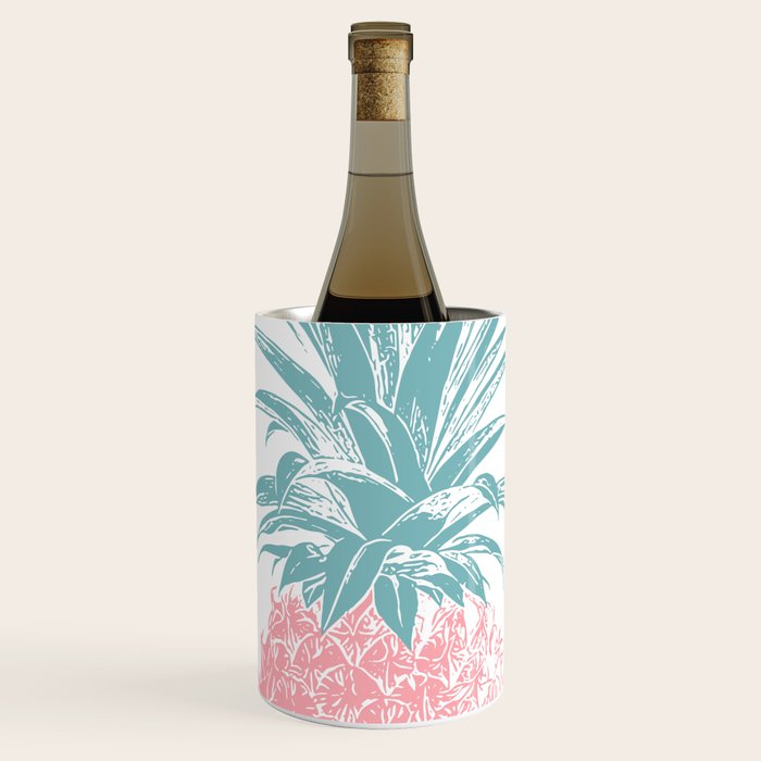 Simple Modern Boho Pineapple Drawing Wine Chiller Gallery Image 1